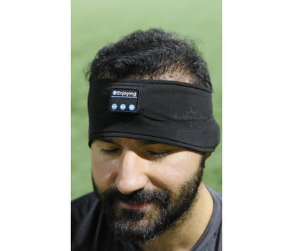 Bluetooth Sleep Headphones & Sports Headband | 3-in-1 Ultra-Soft Wireless Music Mask for Sleeping, Running & Yoga | GoWowMe