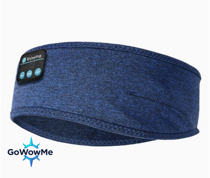 Bluetooth Sleep Headphones & Sports Headband | 3-in-1 Ultra-Soft Wireless Music Mask for Sleeping, Running & Yoga | GoWowMe