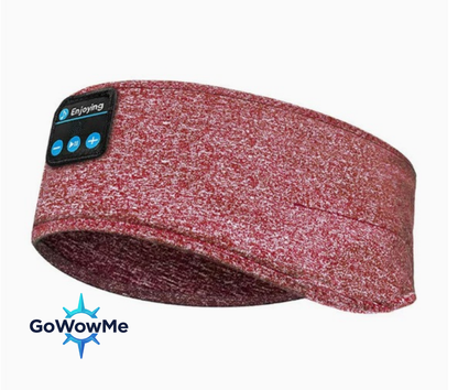 Bluetooth Sleep Headphones & Sports Headband | 3-in-1 Ultra-Soft Wireless Music Mask for Sleeping, Running & Yoga | GoWowMe