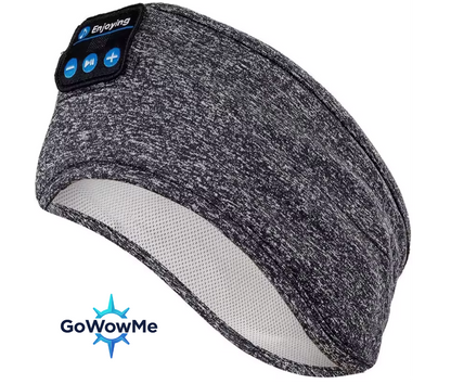 Bluetooth Sleep Headphones & Sports Headband | 3-in-1 Ultra-Soft Wireless Music Mask for Sleeping, Running & Yoga | GoWowMe