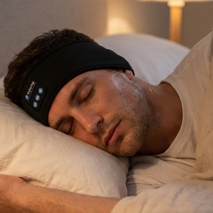 Bluetooth Sleep Headphones & Sports Headband | 3-in-1 Ultra-Soft Wireless Music Mask for Sleeping, Running & Yoga | GoWowMe