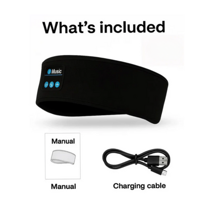 Bluetooth Sleep Headphones & Sports Headband | 3-in-1 Ultra-Soft Wireless Music Mask for Sleeping, Running & Yoga | GoWowMe